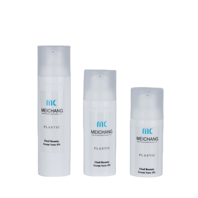 맞춤형 스크루 캡 PP 플라스틱 공기 없는 펌프 병 몸 씻기 위해 30ml 50ml 75ml