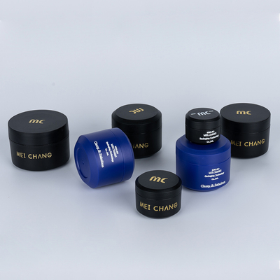 산업용 화장품 5ml 10ml 15ml 30ml 50ml 컬러 둥근 나선 뚜?? 이 있는 PP 플라스틱 항아리