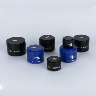 산업용 화장품 5ml 10ml 15ml 30ml 50ml 컬러 둥근 나선 뚜?? 이 있는 PP 플라스틱 항아리