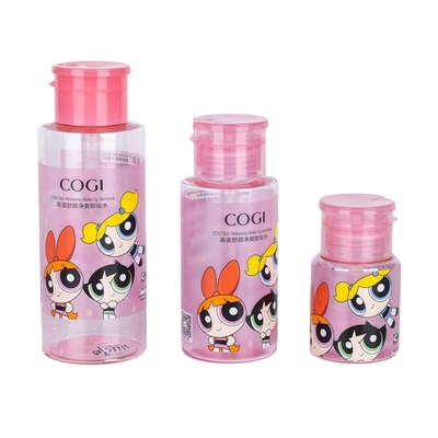 200ml 500ml 고급 PET 피부 관리 포장 손톱 롤러 제거 펌프 분배 병