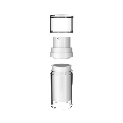 30ml 50ml 용량 듀얼 인더 병 MS 나사 캡과 고급 에뮬션 공기 없는 병