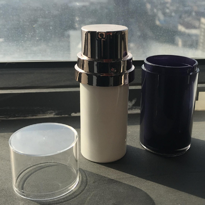 피부 관리 화장품 패키지 30ml 50ml 스크린 프린팅과 함께 교체 가능한 공기 없는 병