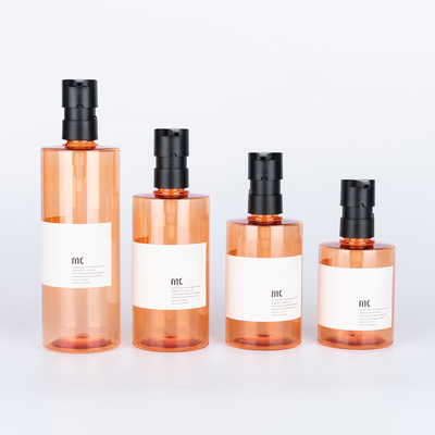200ml 250ml 300ml 400ml PET PP 샴푸 병 펌프 스프레이어와 스크린 프린팅