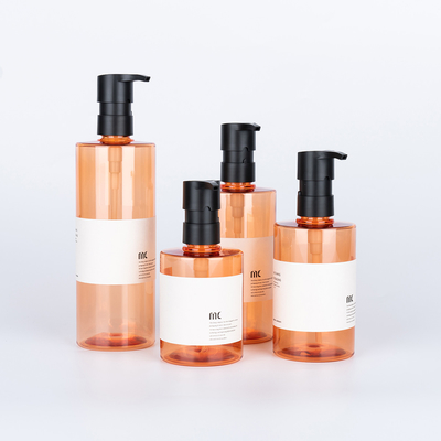 200ml 250ml 300ml 400ml PET PP 샴푸 병 펌프 스프레이어와 스크린 프린팅