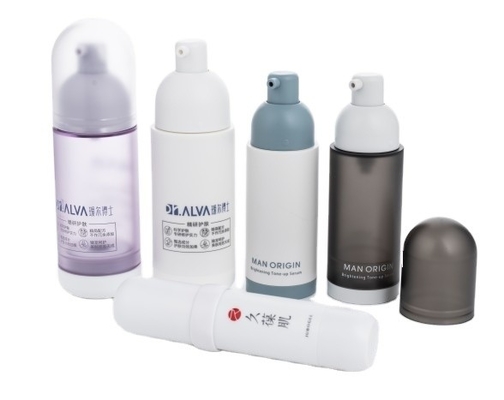 BEAUTY PACKAGING 스크린 프린팅과 나사 캡이 있는 30ml 공기 없는 펌프 병