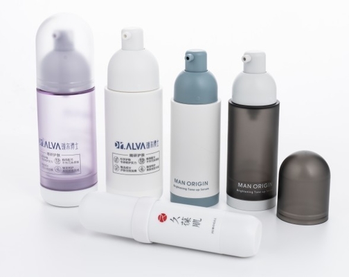 BEAUTY PACKAGING 스크린 프린팅과 나사 캡이 있는 30ml 공기 없는 펌프 병