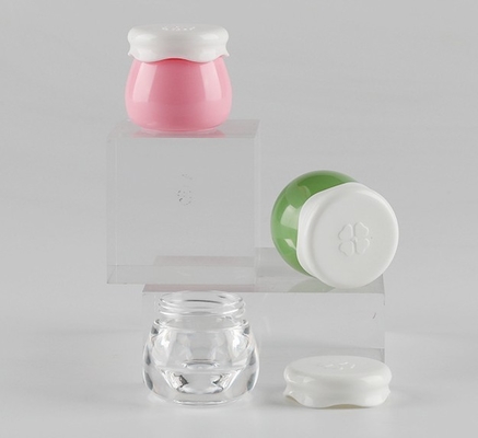 작은 얼굴 크림 병용 플라스틱 캡 10ml 아크릴 화장품 포장