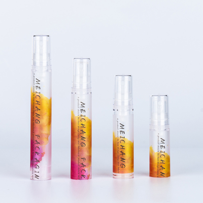 5ml 10ml 피부 관리 패키지 AS 플라스틱 둥근 모양 공기 없는 펌프 병