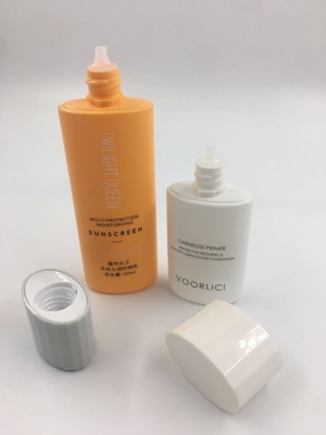 수용 가능한 고객의 로고 30ml 50ml HDPE 부드러운 플라스틱 빈 자외선 차단제 크림 포장