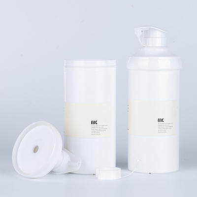PP 재료 16oz 500ml 둥근 모양 플라스틱 로션 펌프 병 큰 공기 없는 병