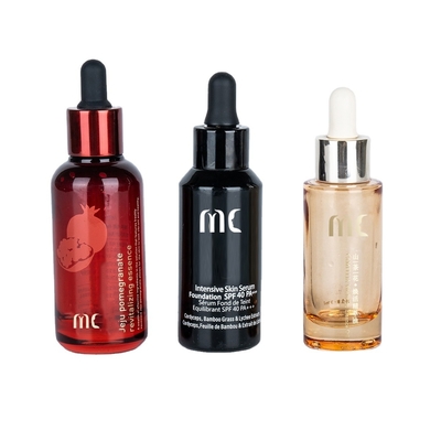 유리 둥근 방울병 30ml 50ml 최종 및 럭셔리 에센스 세럼 Zhejiang 어린이 저항