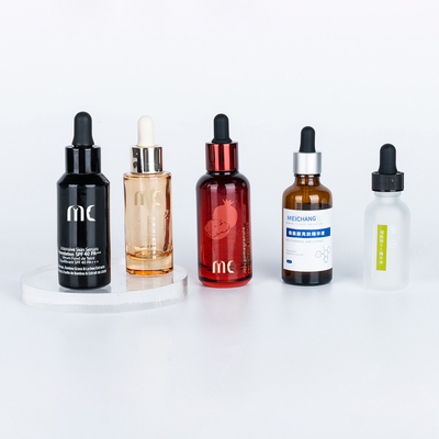 유리 둥근 방울병 30ml 50ml 최종 및 럭셔리 에센스 세럼 Zhejiang 어린이 저항