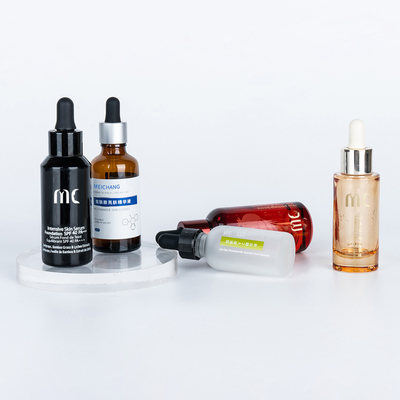 유리 둥근 방울병 30ml 50ml 최종 및 럭셔리 에센스 세럼 Zhejiang 어린이 저항