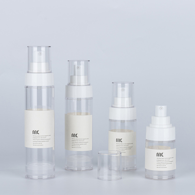 30ml 50ml 80ml 100ml 로션 공기 없는 병 펌프 스프레이어 및 카튼 상자 포장