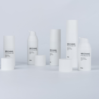 PP 물질 공기 없는 로션 펌프 몸 로션 용 15ML 30ML 50ML 흰색 둥근 0.25ML