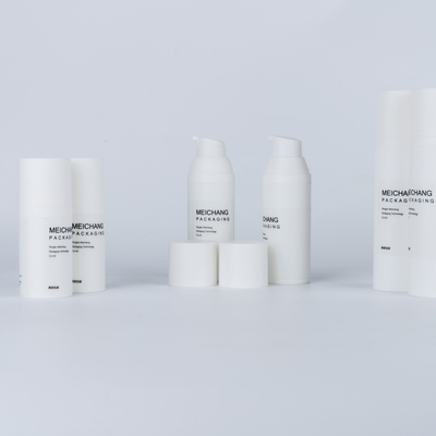 PP 물질 공기 없는 로션 펌프 몸 로션 용 15ML 30ML 50ML 흰색 둥근 0.25ML