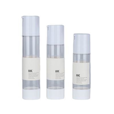 피부 관리를 위한 10ml 15ml 20ml 30ml 50ml 80ml 100ml 120ml 플라스틱 AS 공기 없는 펌프 병
