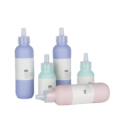 스크린 프린팅 60ml 80ml 100ml 120ml 150ml HDPE 플라스틱 액체 포장을 위한 둥근 병