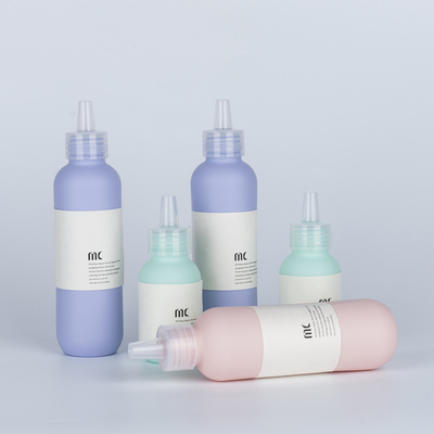 60ml 80ml 100ml 120ml 150ml HDPE 압축 드롭퍼 병 머리카락 관리 및 신체 로션