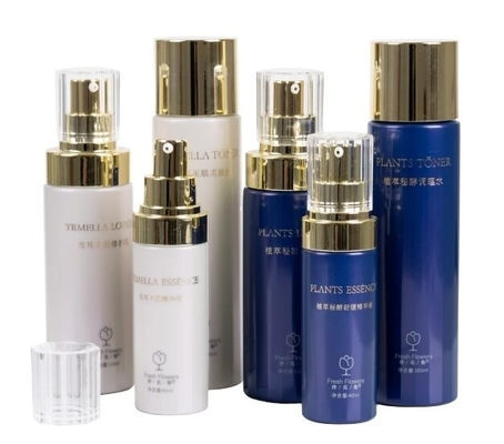 40ml PET 컬러 재료 아크릴 캡과 고급 화장품 포장과 함께 화장품 병