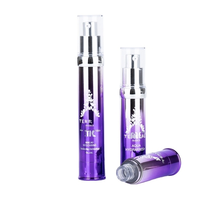 산업용 화장품 15ml 20ml 30ml 스크린 프린팅 및 UV 공예로 공기가 없는 펌프 병