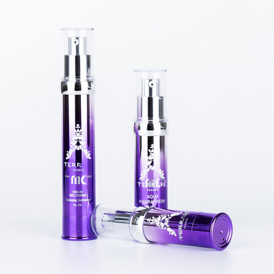 산업용 화장품 15ml 20ml 30ml 스크린 프린팅 및 UV 공예로 공기가 없는 펌프 병