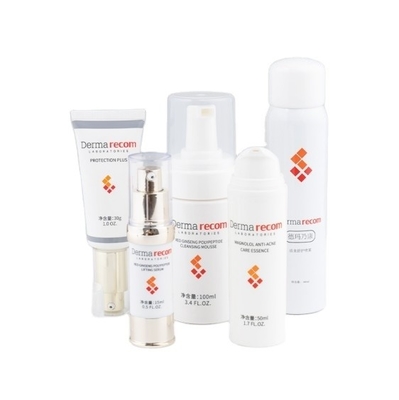 제조 15ml 30ml 50ml 100ml 용량의 플라스틱 개인 레이블 피부 관리 병