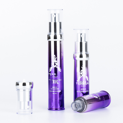 산업용 화장품 15ml 20ml 30ml 스크린 프린팅 및 UV 공예로 공기가 없는 펌프 병