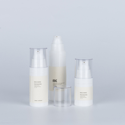 15ML 30ML 50ML 투명 공기 없는 로션 펌프 병 밀폐형 펌프 스프레이어