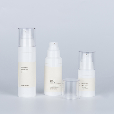 15ML 30ML 50ML 투명 공기 없는 로션 펌프 병 밀폐형 펌프 스프레이어