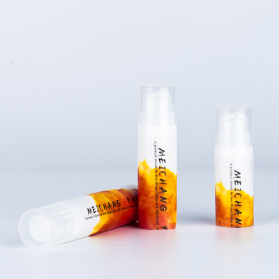 5ml 10ml 15ml PP 흰색 공기 없는 로션 펌프 병