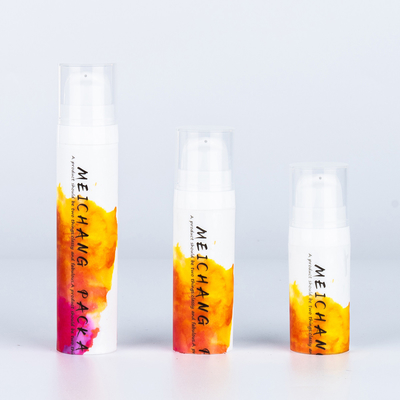 5ml 10ml 15ml PP 흰색 공기 없는 로션 펌프 병