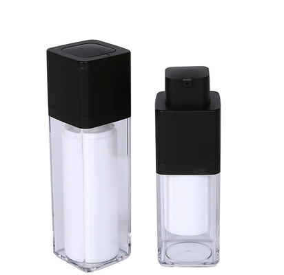 공기 없는 펌프와 스크린 프린팅이 있는 20ml 30ml 50ml 공기 없는 아크릴 로션 병